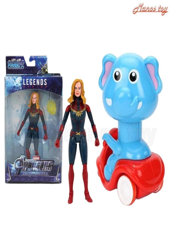Manos Heroes Action Figure Fighter Toy and Pull Along Scooter Combo Pack - Image 5